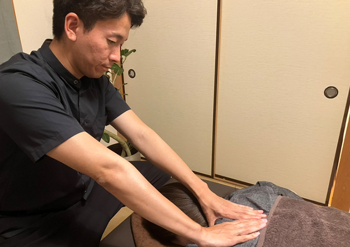 施術の様子
